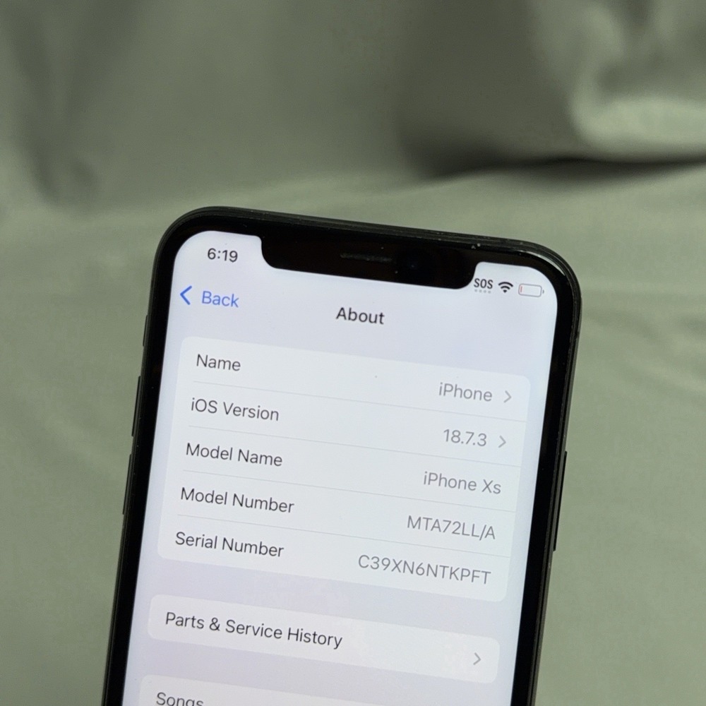 Apple iPhone XS Space Gray 256GB Factory Unlocked 73% Health - Good Condition - Picture 10 of 13
